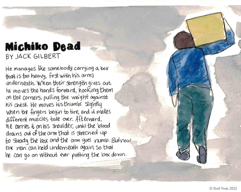 Poem Painting No. 1: “Michiko Dead”